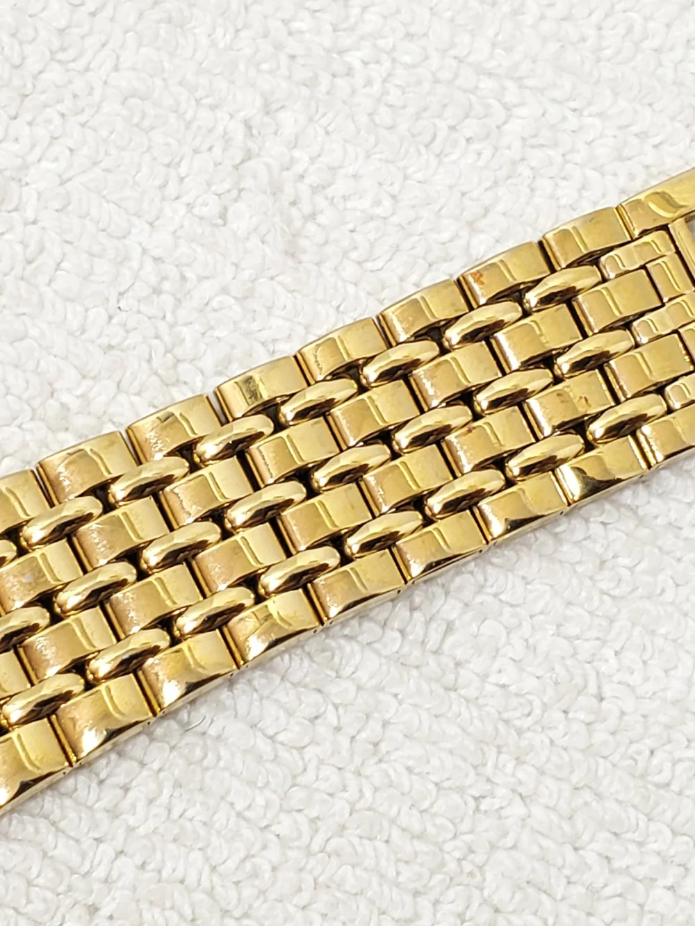 Vintage Seiko Men's Date Tank Quartz Watch Gold Plated Black Dial One Jewel
